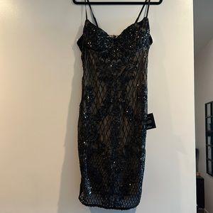 NWT Lulu’s Lace Sequin Dress